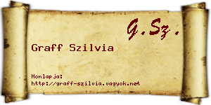 Graff Szilvia névjegykártya