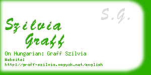 szilvia graff business card